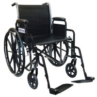 Show product details for 18" Wide Drive Medical Silver Sport 2 Wheelchair, Fixed Arms