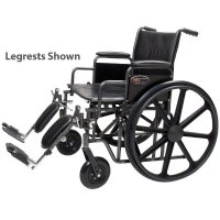 Show product details for Everest and Jennings Traveler Heavy Duty Wheelchair 20" Wide, Detachable Desk Arms