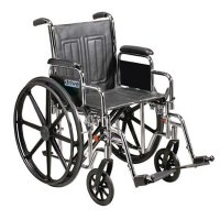 Show product details for Drive Medical Sentra EC Heavy Duty Wheelchair 20" Wide, Detachable Desk Arms