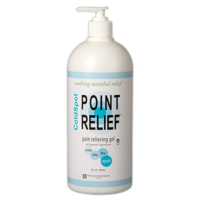 Point Relief ColdSpot Lotion - Gel Pump- 32 oz, Choose Quantity