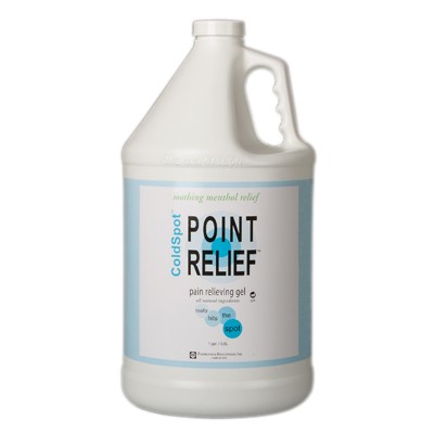 Point Relief ColdSpot Lotion - Gel Pump- 128 oz / 1 gallon, Choose Quantity