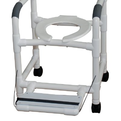 MJM Folding Footrest Upgrade for PVC Shower/Commode Chair (must order with chair)