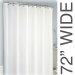 Show product details for 72"W x 84"L Sure Chek Shower Curtain, Color Choice
