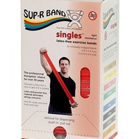 Show product details for Sup-R band, latex-free, 5-foot Singles, 30 piece dispenser, Choose Color