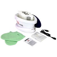 Show product details for WaxWel Paraffin Bath - Standard Unit Includes: 65 Liners, 1 Mitt, 1 Bootie and 6 lb, Choose Scent