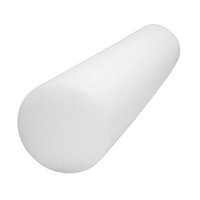 Show product details for CanDo Foam Roller - Jumbo - White PE foam - Round, Choose Size