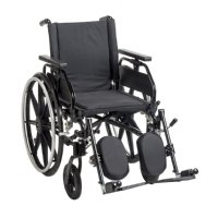Show product details for Drive Medical Viper Plus GT Wheelchair 20", Flip Back, Detachable & Adjustable Height Full Arms