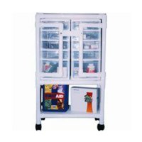 Show product details for PVC Universal Cart w/ 10 Drawers and Locking Encloser