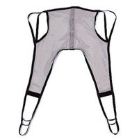 Show product details for 4-Point Hoyer Bath Sling - Nylon Mesh - Medium Gray