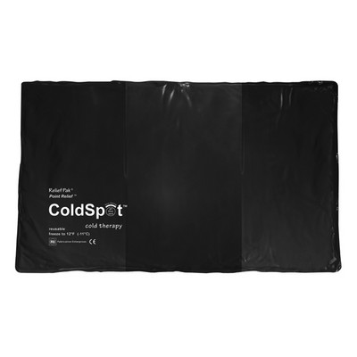 Relief Pak ColdSpot Black Urethane Pack - oversize - 11" x 21"