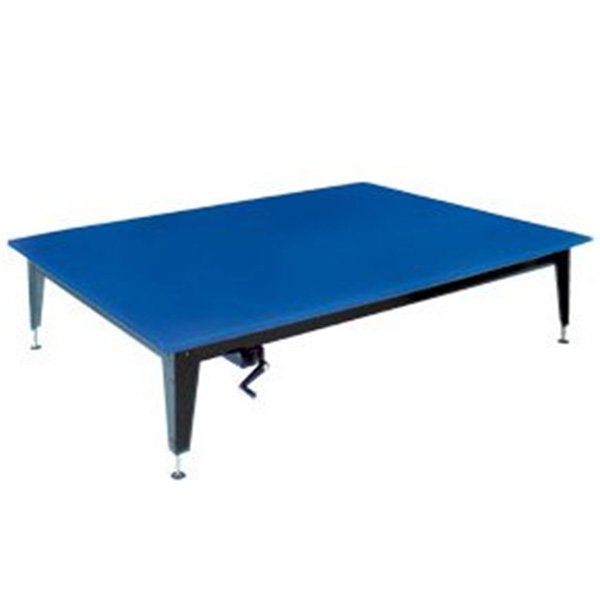 Hydraulic Crank Mat Platform 6ft X 8ft Blue