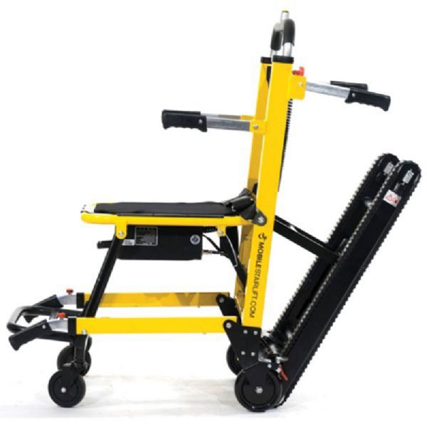Genesis Mobile Stairlift - Battery Powered Portable Stair Wheelchair - Motorized Chair Lift, Yellow