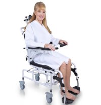 Show product details for Reclining Shower Commode Transport Chair